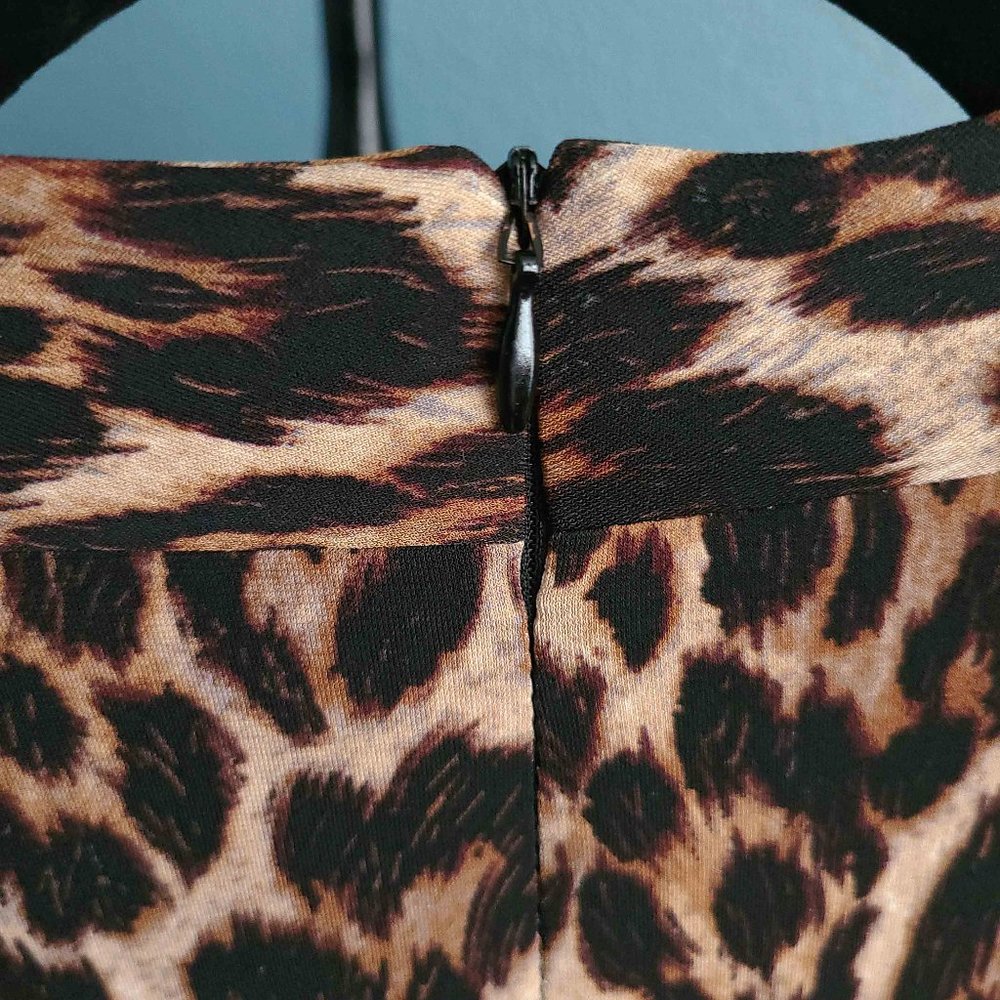 ANNE KLEIN ~  NWT ~ Leopard Print Dress 1X - Picture 5 of 11